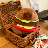Capybara Hamburger Peluche Simulation Capibara Anime Jouet Moelleux Kawaii Peluche Mignon Animaux En Peluche Doux Poupée Enfants Cadeau