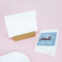 Cartes de vœux personnalisées imprimées sur papier couché plié avec enveloppe pour mariage, fête ou cadeau