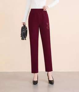 <span class=keywords><strong>Pantalon</strong></span> maman femmes d'âge moyen et âgées, <span class=keywords><strong>pantalon</strong></span> <span class=keywords><strong>en</strong></span> <span class=keywords><strong>velours</strong></span> automne et hiver, <span class=keywords><strong>pantalon</strong></span> surdimensionné ample grand-mère - Product Image 2