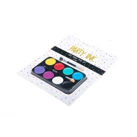 Kit de peinture au néon pour enfants, couleurs personnalisées, Palette professionnelle de peinture pour le corps et le visage à base d'eau avec pinceau cosmétique