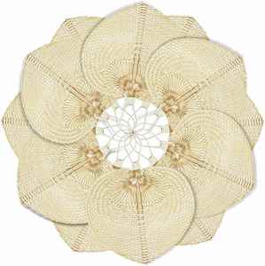 Guansen Viet Nam Bamboo Craft Weave <b>Hand</b> <b>Fan</b> Heart Handwoven Personalized Palm <b>Hand</b> <b>Fans</b> Rattan Raffia <b>Fan</b> - Product Image 1