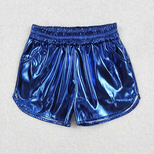 Shorts de Verano para Niñas, Modernos y Casuales, 8 Colores, Shorts de Cuero con Bolsillos, Cintura Alta Elástica, Venta al Por Mayor - Product Image 3