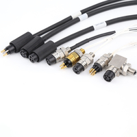 Connecteur de câble circulaire pour eaux profondes 4P 7P 8P IP68 IP69, fiche et prise en laiton plaqué argent, assemblage personnalisé
