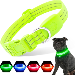 <span class=keywords><strong>Collar</strong></span> de perro con luz <span class=keywords><strong>LED</strong></span> <span class=keywords><strong>Collar</strong></span> brillante impermeable para seguridad de aventura al aire libre - Product Image 2