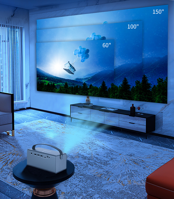 WEDIDIT D10 Full Color HD Portable Interactive Mini Projector for Amusement Classroom Teaching Home Theater DLP
