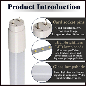 18 Wát 4ft <span class=keywords><strong>T8</strong></span> LED ống đôi đã kết thúc điện năng tiết kiệm năng lượng Glass Light cho siêu thị văn phòng bãi đậu xe - Product Image 5