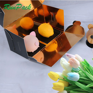 Caja de pastelería de cartón rígido de lujo personalizada, tapa de impresión en relieve y Base <span class=keywords><strong>para</strong></span> embalaje de sushi de chocolate con material de papel - Product Image 2