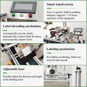 Machine automatique horizontale pour le collage d'étiquettes en carton plat sur boîtes métalliques et sacs en papier pour savon - Product Image 4