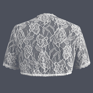 <b>White</b> <b>Lace</b> Top Women Short Sleeve Crop Top Sexy Costume Beer Festival Outfit - Product Image 3