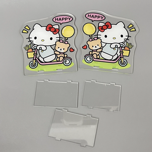 Vigreat personnalisé Kawaii Anime bureau porte-stylo mignon dessin animé conteneur Logo personnalisé cadre <span class=keywords><strong>Photo</strong></span> noël acrylique <span class=keywords><strong>Kawai</strong></span> plastique - Product Image 5