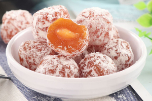 Xinrunjin, ciruelas secas recubiertas de azúcar saludable, aperitivos dulces picantes, paquetes de bienestar corporativo, dulces de comida promocional con sabor asiático para - Product Image 5