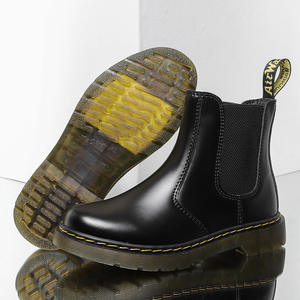 מגפי chelsea מעור 2976 נשים מעור אמיתי קצר עבור מגפי מרטין לאוהבי בסגנון בריטי בתוספת גודל לגברים - Product Image 4