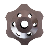 Meule à tronçonner PCD de 125 mm, dents PCD haute densité pour le décapage rapide du revêtement de sol en béton et de la colle à tapis