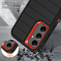 Étui de téléphone robuste et résistant aux chocs en TPU+PC avec support intégré pour S24/M35/F55/C55/M55/A55/A35/S24/S25