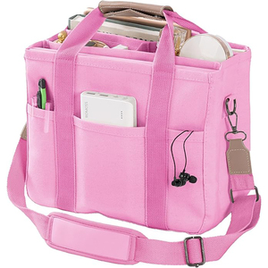 Échantillon gratuit grand sac à bandoulière en coton bouffant sac fourre-tout de voyage blanc léger surdimensionné personnalisé matelassé - Product Image 5