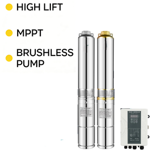 <span class=keywords><strong>Pompe</strong></span> d'irrigation solaire submersible DC sans balais 4SC, débit 6-36m³/h, hauteur <span class=keywords><strong>de</strong></span> refoulement 19-135m, avec turbine en plastique, pour l'approvisionnement en eau domestique - Product Image 2