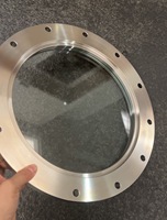Vitre de visualisation sous vide en acier inoxydable poli, connexion à bride forgée ISOF63-ISOF250