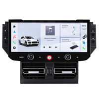 Lecteur DVD de voiture 12,3'' Radio Android Écran tactile Navigation GPS Carplay & Affichage numérique LCD 10,25'' pour Porsche Macan 2014-2017