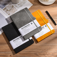 Carnet de notes A5 avec sangle de ceinture en PU et logo personnalisé - Option cadeau - Pages épaissies