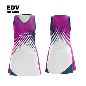 Uniforme de Netball Personalizado en Línea A, Jersey Deportivo de Poliéster para Adultos, Impreso con Sublimación, Ropa de Equipo, Vestido de Netball para Niñas - Product Image 1