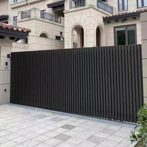 Système de <span class=keywords><strong>portail</strong></span> coulissant automatique en aluminium de luxe sur mesure, <span class=keywords><strong>portail</strong></span> de <span class=keywords><strong>garage</strong></span> <span class=keywords><strong>motorisé</strong></span> intelligent, modélisation 3D pour villa - Product Image 2