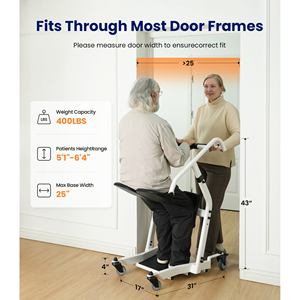 Thiết bị hỗ trợ đứng có thể điều chỉnh, nâng điện hỗ trợ di chuyển cho người già, bệnh nhân, thiết bị hỗ trợ an toàn y tế tại nhà - Product Image 2