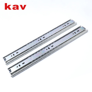 รางเลื่อนลูกปืนแบบสามส่วน Kav กว้าง 45 มม. สำหรับตู้ครัว ตู้เสื้อผ้า เฟอร์นิเจอร์ ลิ้นชัก เลื่อนได้ราบรื่น เงียบ - Product Image 1