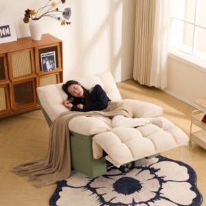 उच्च गुणवत्ता वाला कैप्सूल बहु-कार्यात्मक मैनुअल सोफा लिविंग रूम रॉकिंग कुर्सी बिस्तर एकल सोफे कुर्सी - Product Image 6