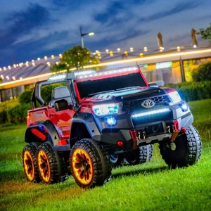 <strong>Children</strong> Electric 12V 4WD Ride-On <strong>Car</strong> for 2-4 &amp; 5-7 Years Battery Powered Plastic Unisex Toy with Music &amp; LED Lights - Product Image 6