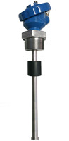 Sensor Level Cairan Bahan Bakar Stainless Steel 24V DC Pemasangan Atas 0~190ohm / 4-20mA / 0~5V Panjang Batang 100~800mm Flens/Sepitul Ulir