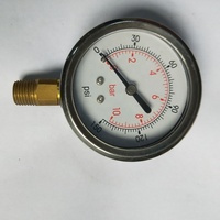 Glycérine Acier Inoxydable 2-1/2 "Cadran 1/4" NPT 0/20bar 300psi Manomètre