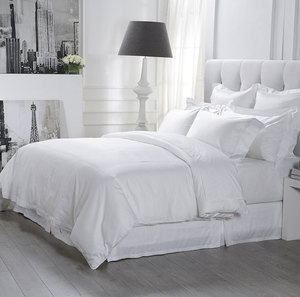 De Lujo blanco <span class=keywords><strong>funda</strong></span> <span class=keywords><strong>nórdica</strong></span> reina edredón ropa de <span class=keywords><strong>cama</strong></span> suave hoja de <span class=keywords><strong>cama</strong></span> 100% <span class=keywords><strong>algodón</strong></span> - Product Image 2