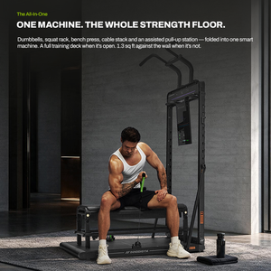 INNODIGYM L11 Smart Gym, machine à câbles pliable tout-en-un pour la musculation et l'entraînement personnel, L11 264 LBS, affichage numérique double face - Product Image 6