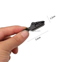 LECHIKE EYJ Clips de fixation crocodile portables en plastique noir imperméable de 3 mm d'épaisseur pour bâche, tente et auvent