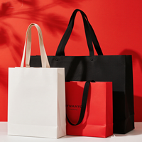 Sacs cadeaux en papier alimentaire de luxe noir, emballages pour chocolats, bonbons, dattes, sacs en papier personnalisés pour le shopping
