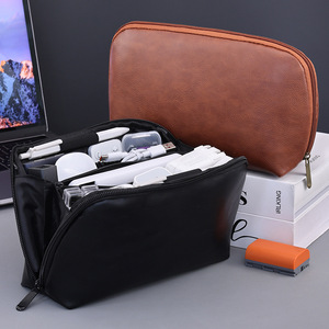 Pu Digital Storage <b>Bag</b> Multi Functional Travel Organizer For <b>Cables</b> And Accessories With Zipper Closure - Product Image 4