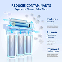 Système de filtration d'eau potable par osmose inverse, goût exceptionnel, alcalinisation PH+, reminéralisation, 6 étapes, 75 GPD, système RO UV pour la maison