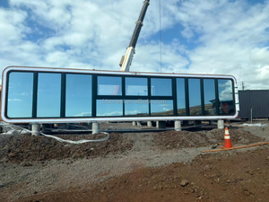 Casa <span class=keywords><strong>Prefabbricata</strong></span> su Ruote con Bagno, Lussuosa Mini Casa Capsula in Acciaio per Campeggi e Parchi Vacanze - Product Image 1