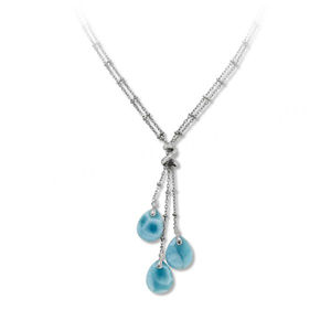 เครื่องประดับเงินแท้ 925 สไตล์ลาริมาร์ ลายคลื่นลาริมาร์ - Product Image 5