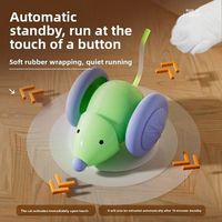 Voiture souris électrique automatique anti-obstacles, jouet interactif pour chats et chiens, anti-ennui pour chats