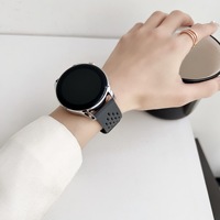 Horlogeband van ademend siliconen met magnetische vierkante gesp voor Watch4 & GT3 20mm/22mm
