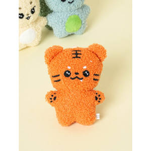 Portachiavi lanterna animale peluche a luce morbida con materiali in metallo e plastica - Product Image 1