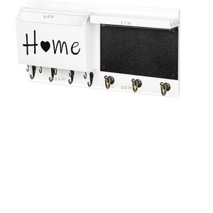 Cross-border wooden bookshelf, living room entryway key and coat <b>rack</b>, simple wooden wall <b>shelf</b> - Product Image 5
