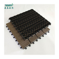 Baldosas de Madera Compuesta para Exterior, 310*310*21mm, Resistentes al Agua, Fáciles de Instalar, Baldosas de Plástico para Terraza y Balcón, Modelo 02SH1