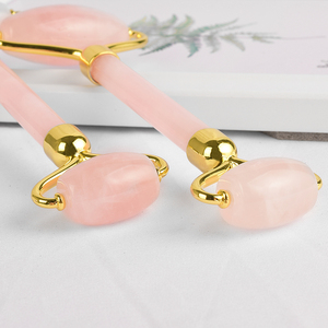 En gros Naturel Anti-Vieillissement Masseur Minceur Oeil Rose quartz Jade rouleau pour le visage - Product Image 3