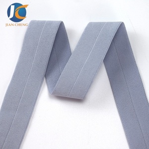 Biais <span class=keywords><strong>élastique</strong></span> en polyamide souple de 20 mm, couleurs personnalisées, brillant, FOE (Fold Over Elastic) pour vêtements - Product Image 3