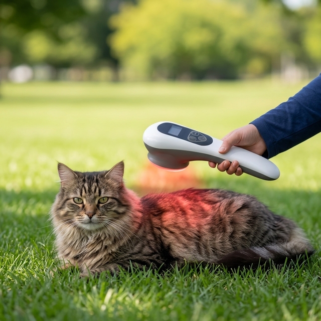 Portable 660nm Red 850nm Infrared Light Therapy Device for Dogs Cats Equine Horse Pets Pain Relief LED Light Therapy Machine