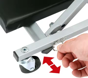 Chaise roulante pliable robuste 2-en-1 de type <span class=keywords><strong>Z</strong></span> de 40 pouces pour mécaniciens et garages automobiles - Product Image 4