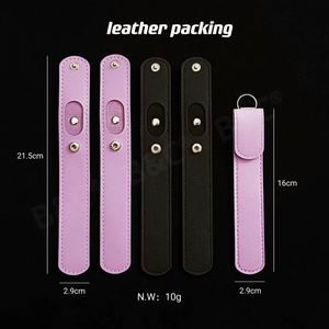 Étui de protection portable en cuir PU pour ciseaux à cuticules et ciseaux à ongles, avec étui de rangement pour cure-oreilles en acier inoxydable, idéal pour les cadeaux - Product Image 2