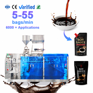 เครื่องบรรจุและปิดผนึกซอสปรุงรสอัตโนมัติความแม่นยำสูง ขนาด 100 มล. 500 มล. สำหรับบรรจุภัณฑ์แบบซองสำเร็จรูป Doypack - Product Image 1